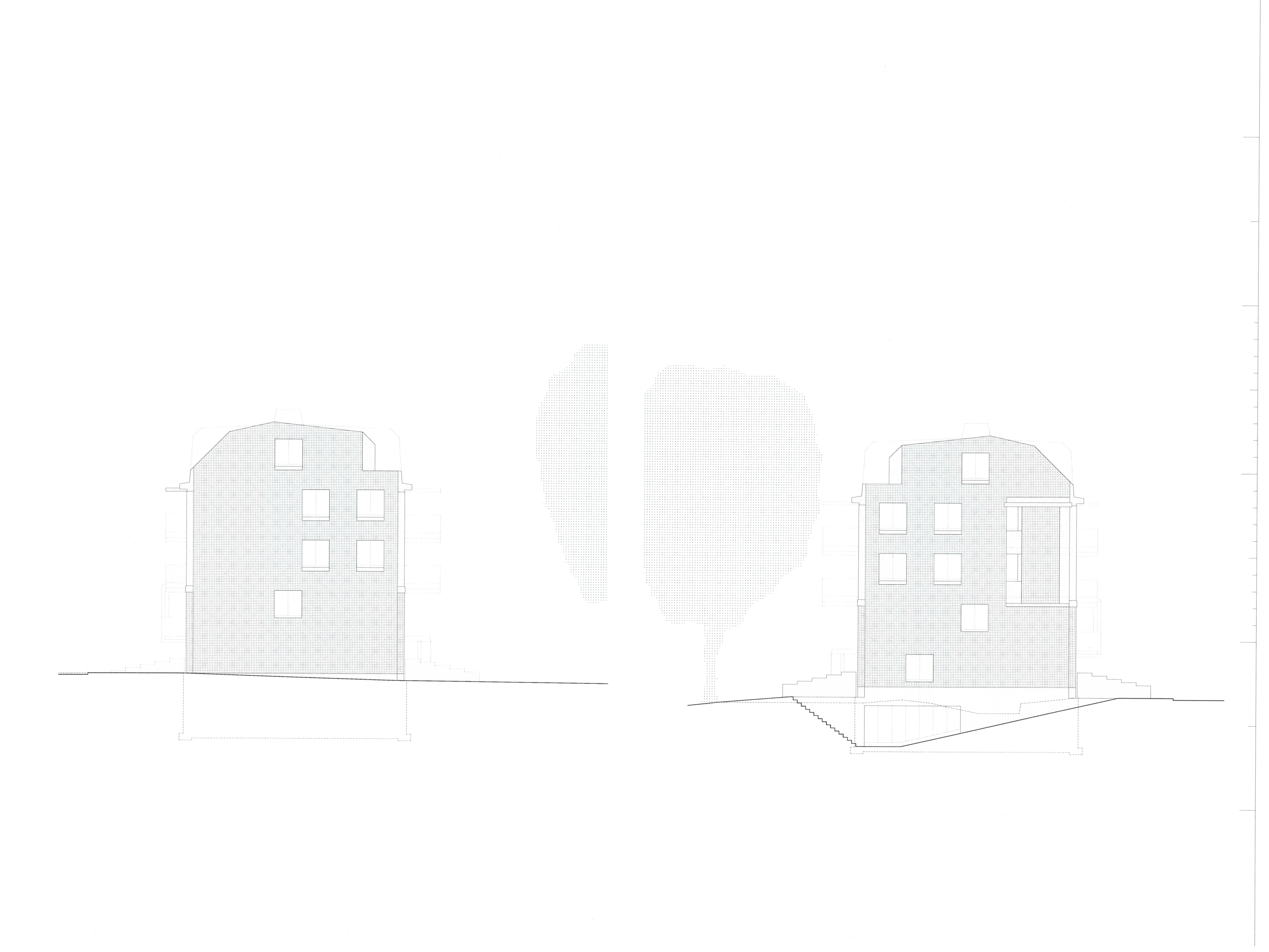 Ansicht Nord-West / S&uuml;d-Ost