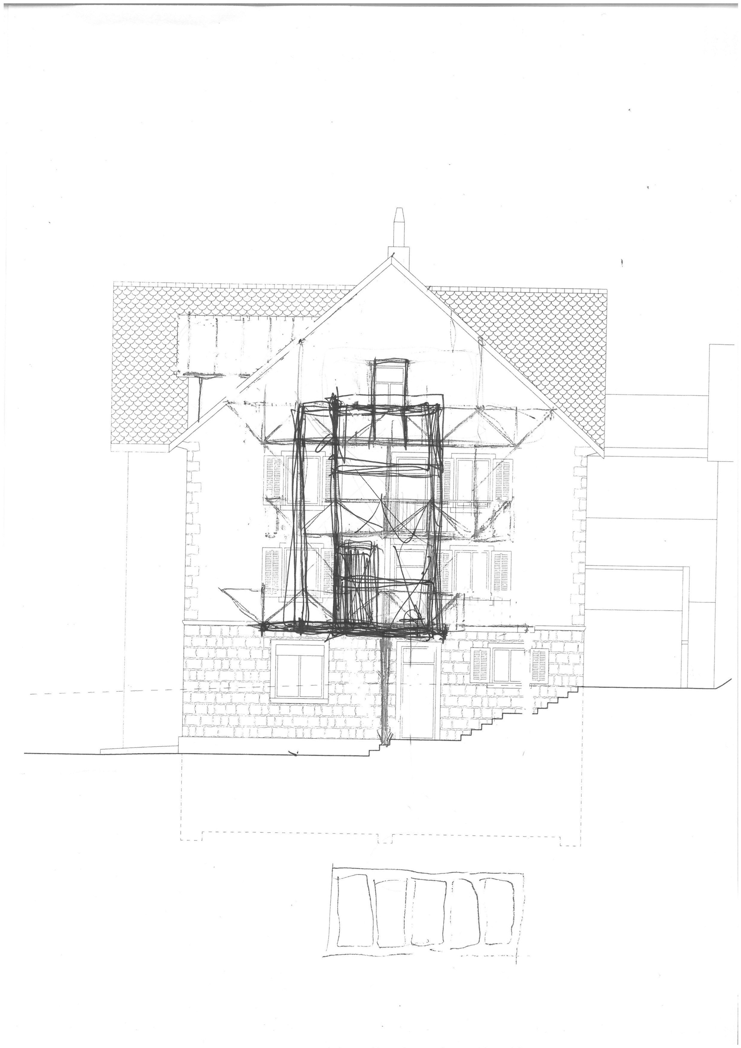 Elevation west